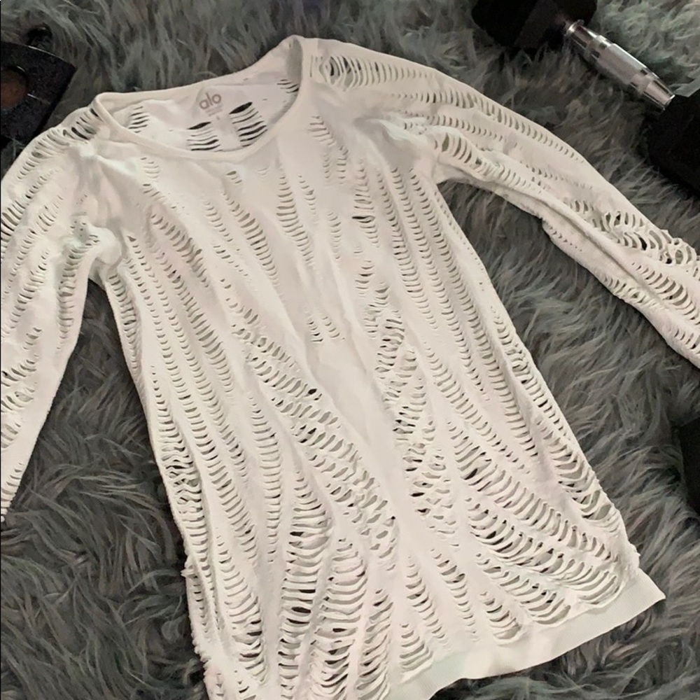 ALO Yoga SS20 Top Egyptian Tiffany Mint